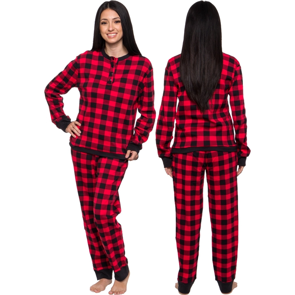 4/$25 SILVER LILLY | Red Plaid 2 Piece PJ Set